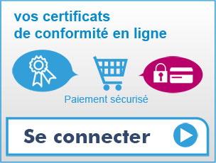 Commander vos certificats de conformité en ligne - Paiement sécurisé
